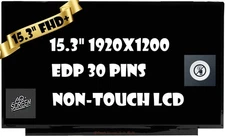 15.3" 16:10 WUXGA LED LCD Screen IPS Display Panel NV153WUM-N41 1920x1200 30 Pin
