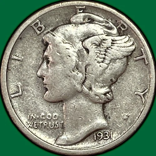1931-D Mercury Dime Choice Very Fine VF+/XF Coin #37736