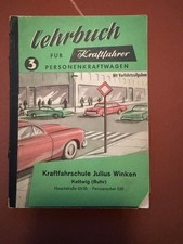 Lehrbuch für Kraftfahrer Personenwagen ca. 1960
