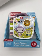 Fisher Price - Purple Monkey Musical Storybook New