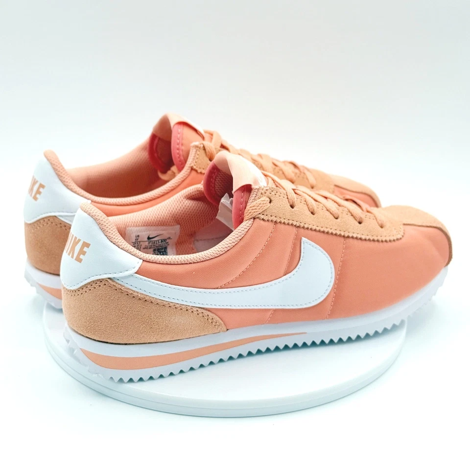 Nike Cortez Zapatillas Niños Grandes Talla 5 Rosa Albaricoque Blanco IF1615-800 NUEVAS EN CAJA Foto 3 de 4