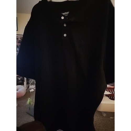 KingSize brand 3XL Tall short sleeve men's Polo shirt A102 Excellent Black - Picture 3 of 5