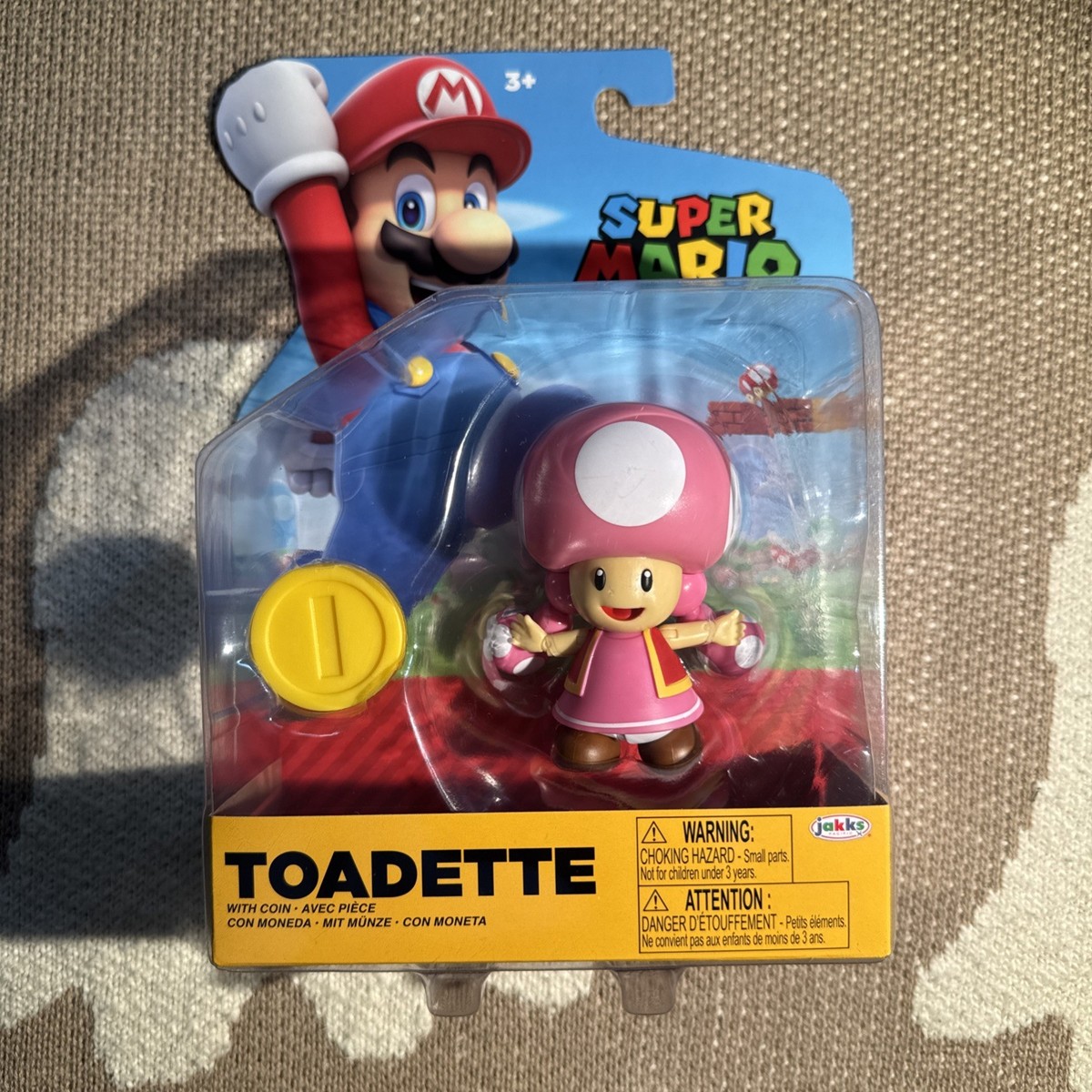 The Super Mario Bros. Movie Action Figura Toad 13 Cm Jakks Pacific - Jakks Pacific - TV & Movies - Giocattoli