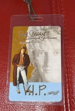Rod Stewart VIP Laminated Backstage Pass Lanyard Vagabond Heart Tour Early 1990s