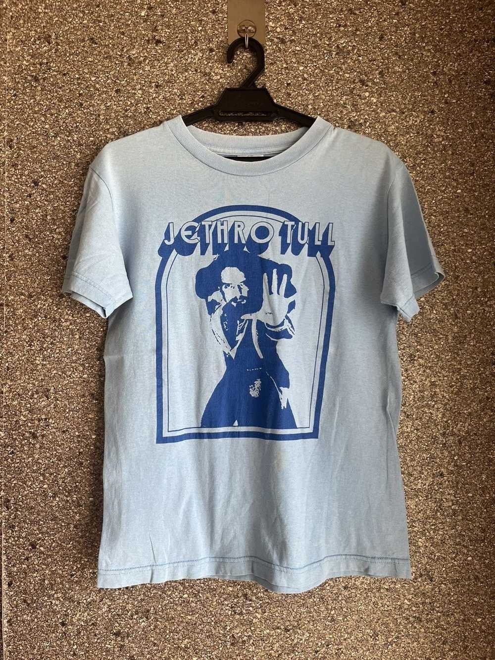Rare Jethro Tull Band Light Blue Shirt Unisex Concert S-5XL B332