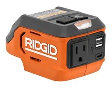      RIDGID 18V Cordless 175-Watt Power Inverter Tool Only 