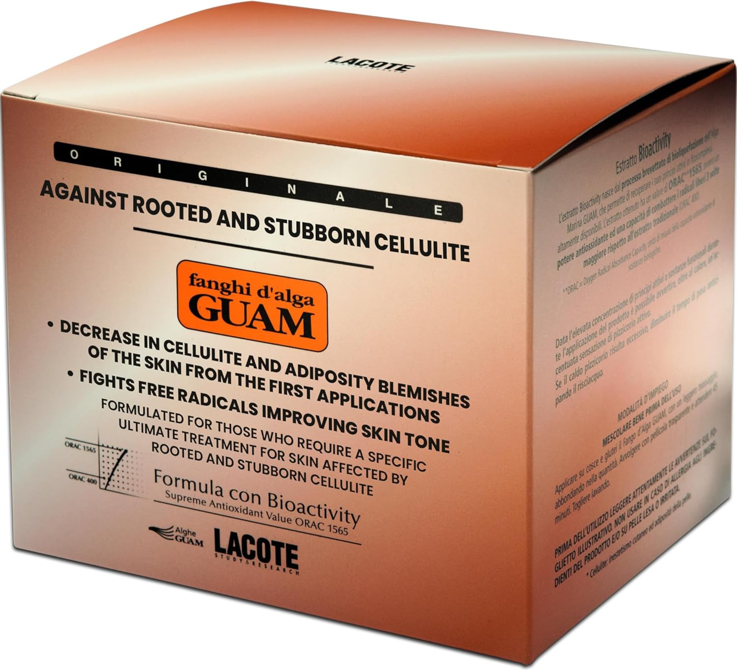 Fanghi d'Alga Guam Cellulite Radicata e Ostinata 500g - Trattamento Urto