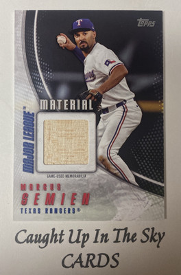 2025 Topps Series 1 Marcus Semien “MLM” Game Used Bat Rangers | eBay