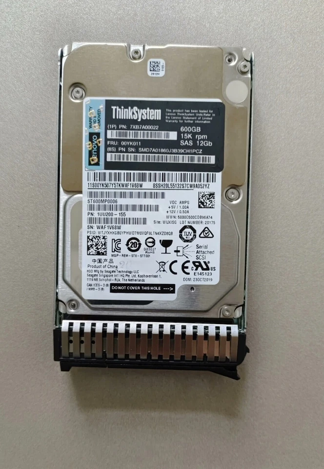 Lenovo 00YK028 7XB7A00039 600GB 3.5" 15K SAS 12Gbps Storage Hard Disk Drive - Image 2 of 3