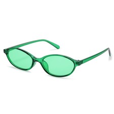 Retro Oval Sunglasses for Women Trendy Small 90s Style Vintage Narrow Cat Eye...