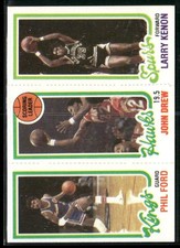 1980-81 Topps #19 / 127 / 209 Phil Ford / John Drew / Larry Kenon TL