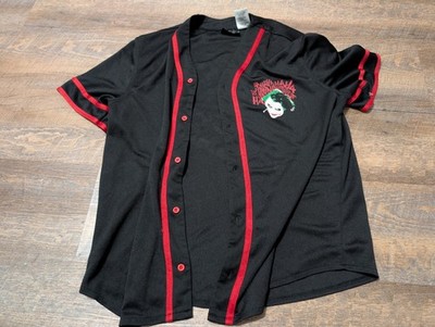 The Dark Knight Trilogy Joker Baseball Jersey Size L Why So Serious Halloween