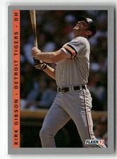 1993 FLEER FINAL EDITION #F-209 KIRK GIBSON DETROIT TIGERS