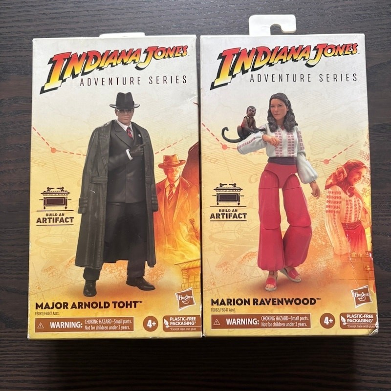 Figura sellada Indiana Jones Adventure Series Hasbro Major Toht and Marion 6"