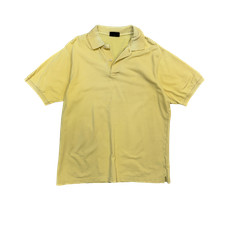 Hugo Boss Vintage Y2K 90S Retro Casual Yellow Polo Shirt Cotton Size L