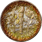 1956-D Roosevelt Dime - PCGS MS66 - Rainbow Toned - Original Mint Set GEM!