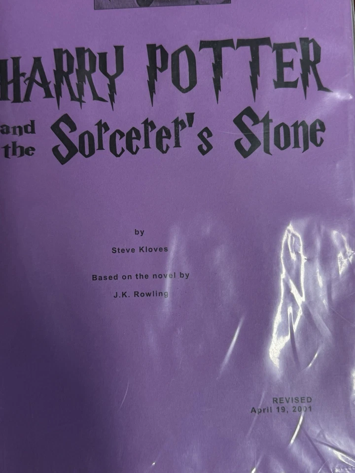 Harry Potter and the Sorcerer’s Stone Movie Script (April 19, 2001 Revised) - Image 2 of 4