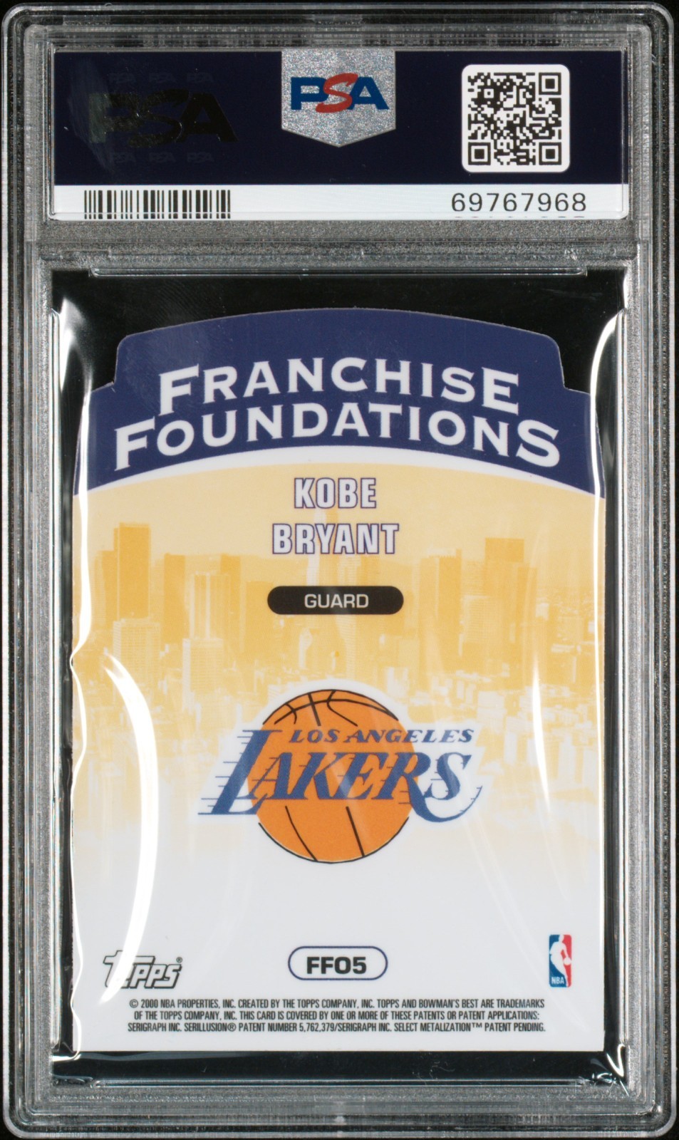 1999 Bowman’s Best Kobe Bryant Franchise Foundations PSA 9 view 6