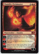 MTG Chandra Pyromaster M14 Core Set 2014 Red Mythic Planeswalker