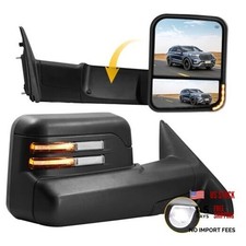Tow Mirrors for Dodge Ram 1500 2009-2018 , Dodge Ram 2500 3500 2010 Black