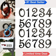 3 Inch House Numbers Black Self Adhesive 20 Pack Outdoor Mailbox Door Address