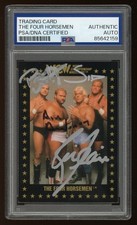 RIc Flair (+3) 4 Horsemen PSA/DNA 1991 WCW Championship Marketing Autos 159