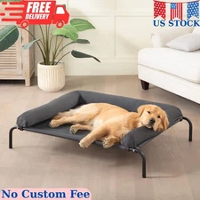 Cooling Elevated Dog Bed for Large Dogs, Portable Indoor Outdoor