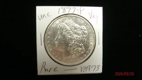 1897-P UNC. Morgan Silver Dollar #3973