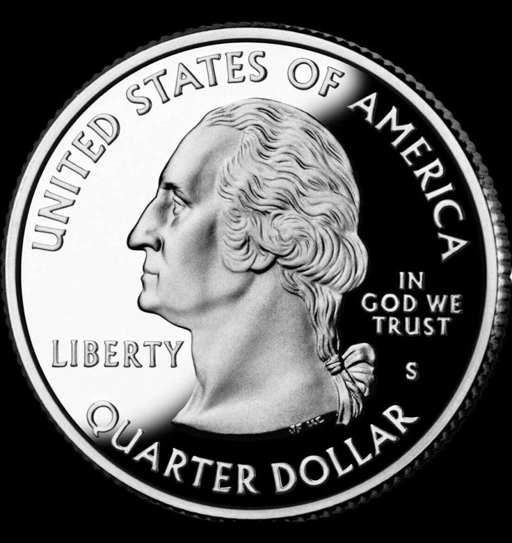 2005-S West Virginia 90% SILVER Deep Cameo "PROOF" State Quarter US Mint Coin - Image 4 of 4