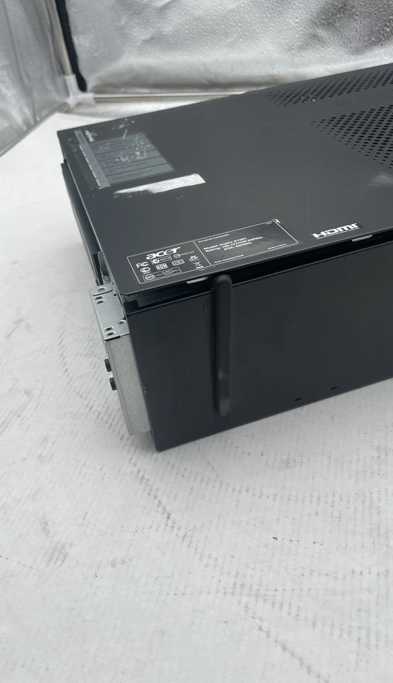 Unidad de PC de escritorio Acer Aspire AX1301 AMD Athlon II X3 4 GB RAM 750 GB HDD Win7 solamente Foto 4 de 4