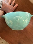 Vtg Pyrex Hot Air Balloons Cinderella Dip Bowl #441 Small 1-1/2 Pt Flying Bike
