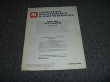 Ingersoll Rand P-175-w-d Air Compressor Parts Operator Maintenance Manual Xz