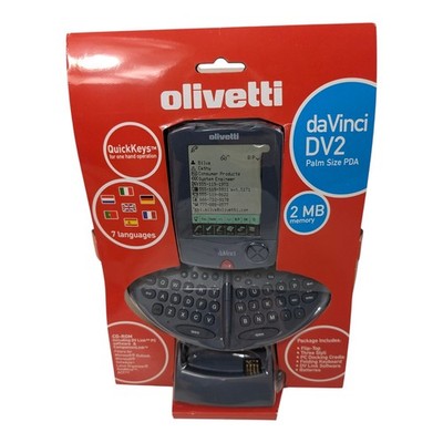 Olivetti DaVinci dv2 2mb Palm Size Pda, Vintage, 2001 Brandneu Versiegelt   