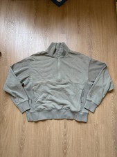 Vuori Sedona Pullover Womens M Ribbed Crop 1/2 Zip Sweatshirt Olive VW2005