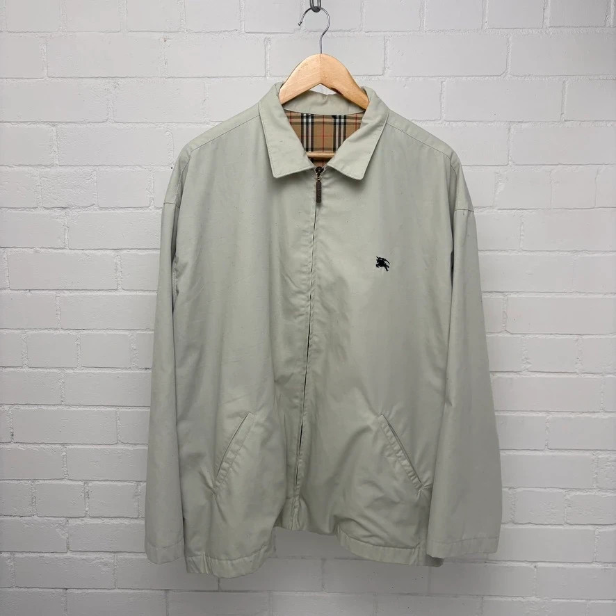 Burberry Cream Vintage Harrington Jacket