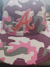 Atlanta Braves New Era Youth Baseball Hat 2013 Pink-Pur-Grn Camouflage 9Twenty