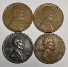 Rare Old 1941 1942 1943 1944 WWII US Steel Copper Penny Coin Vintage War Lot Set