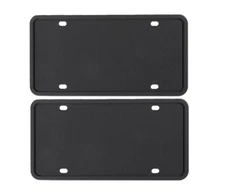 2 Pack Silicone License Plate Frame Covers Rubber License Plate Bracket Holder
