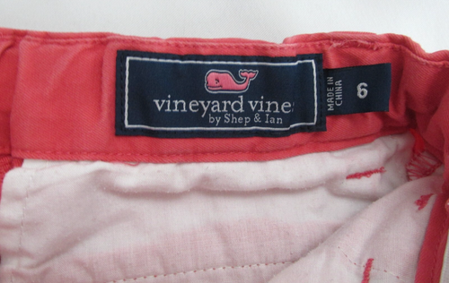 2 Pairs of Vineyard Vines Boys Shorts Size 6 Nantucket Red with Anchors & Whales - Picture 8 of 11