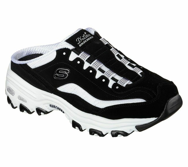 black and white womens skechers