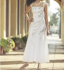 Mother of Bride Groom Women's Church Occasions Wedding Beaded long Gown plus 3X