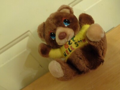 blue eyed teddy bear