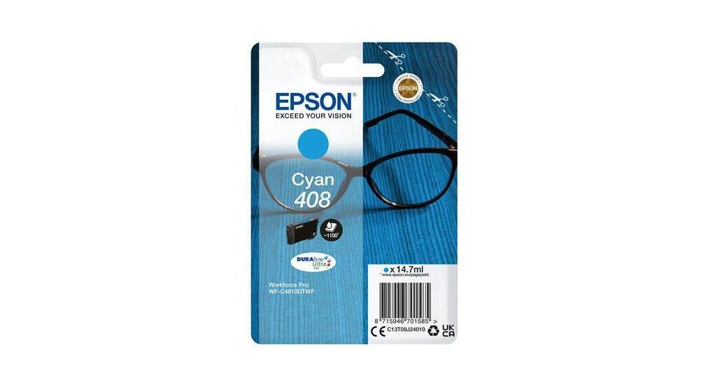 Epson Original 408 Druckerpatrone - голубой (C13T09J24010)