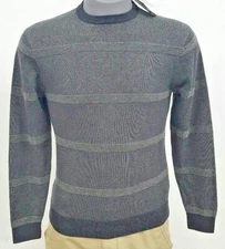 Daniel Cremieux Signature 3 Grey Striped Men's Pull Over Sweater S NWT $75