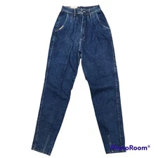 NWT Vtg 80s RARE PS GITANO JEANS High Waisted Pleated Mom Jeans Women's 27x32