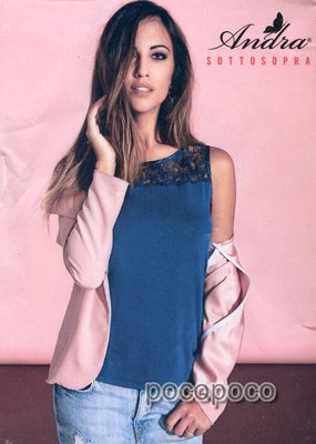 Viskose Weit Schulter Unterjacke Dessous Damen Andra 3713
