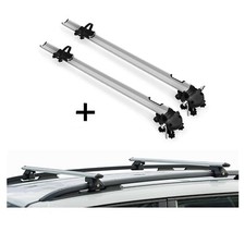 2x Fahrradträger Bike Pro+Relingträger CRV135 für für Renault Espace 84-90