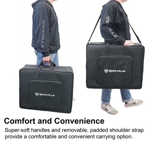 Rockville Pro Mixer Bag w/6 Padded Dividers Fits Behringer Poly D - 第 8/11 張圖片