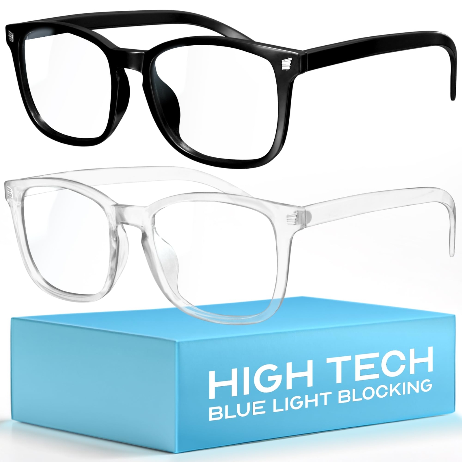 Blue Light Glasses for Woman Men Anti Eyestrain & UV Glare Blue Light Blockin...-image