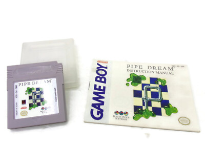 Pipe Dream Nintendo Game Boy Cartridge w/ Manual & Case AUTHENTIC